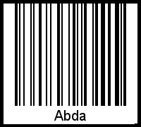 Abda als Barcode und QR-Code