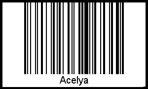Acelya als Barcode und QR-Code