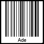 Barcode-Foto von Ade