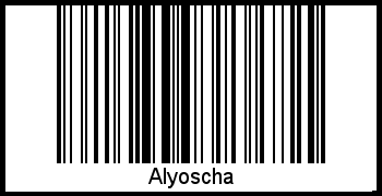 Alyoscha als Barcode und QR-Code