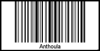 Barcode des Vornamen Anthoula