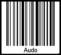 Interpretation von Audo als Barcode