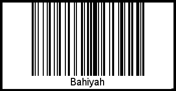 Bahiyah als Barcode und QR-Code