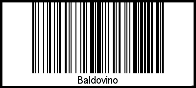 Interpretation von Baldovino als Barcode