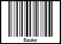 Interpretation von Bauke als Barcode