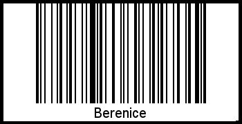 Barcode des Vornamen Berenice
