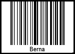 Berna als Barcode und QR-Code