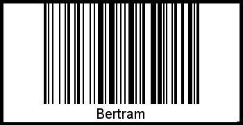 Bertram als Barcode und QR-Code