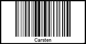 Interpretation von Carsten als Barcode