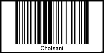 Interpretation von Chotsani als Barcode