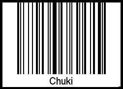 Chuki als Barcode und QR-Code