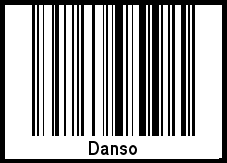 Danso als Barcode und QR-Code