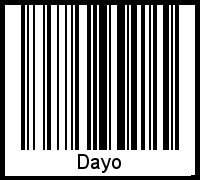 Dayo als Barcode und QR-Code