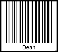Interpretation von Dean als Barcode