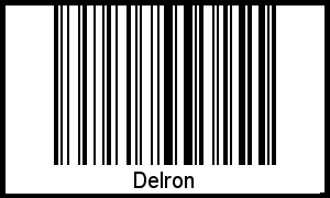 Barcode des Vornamen Delron