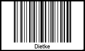 Barcode-Foto von Dietke