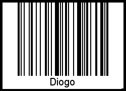 Interpretation von Diogo als Barcode