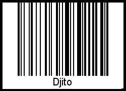 Interpretation von Djito als Barcode