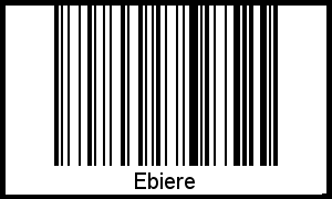 Ebiere als Barcode und QR-Code