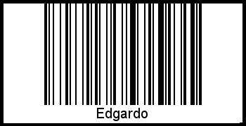 Barcode des Vornamen Edgardo