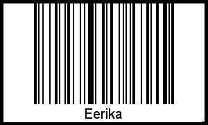 Barcode des Vornamen Eerika