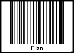 Elian als Barcode und QR-Code