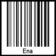Interpretation von Ena als Barcode