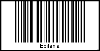 Epifania als Barcode und QR-Code
