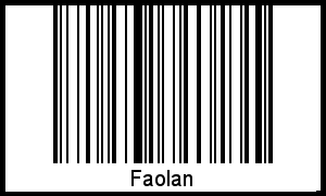 Interpretation von Faolan als Barcode