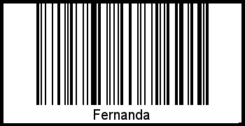 Fernanda als Barcode und QR-Code