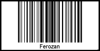 Ferozan als Barcode und QR-Code