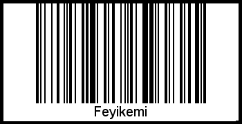 Interpretation von Feyikemi als Barcode