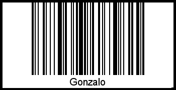 Gonzalo als Barcode und QR-Code