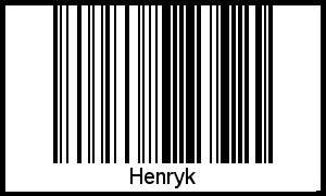 Interpretation von Henryk als Barcode