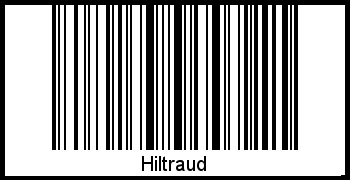 Barcode des Vornamen Hiltraud