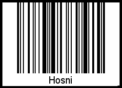Barcode-Foto von Hosni
