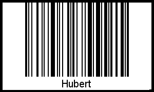 Hubert als Barcode und QR-Code