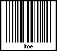 Itoe als Barcode und QR-Code