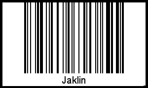 Interpretation von Jaklin als Barcode