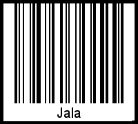 Der Voname Jala als Barcode und QR-Code