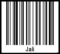 Der Voname Jali als Barcode und QR-Code
