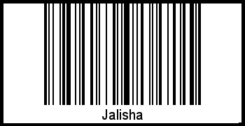 Barcode des Vornamen Jalisha
