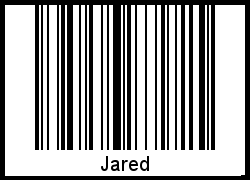 Barcode des Vornamen Jared