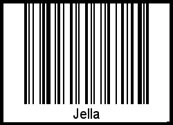 Jella als Barcode und QR-Code