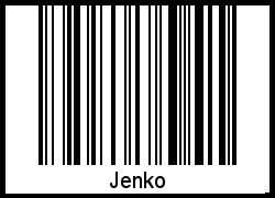 Interpretation von Jenko als Barcode