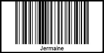 Jermaine als Barcode und QR-Code