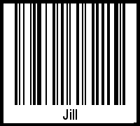 Jill als Barcode und QR-Code