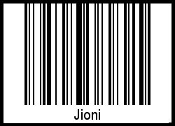 Interpretation von Jioni als Barcode