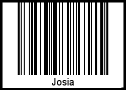 Josia als Barcode und QR-Code