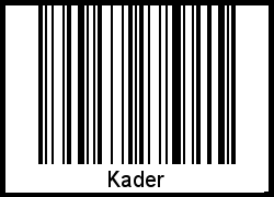 Kader als Barcode und QR-Code